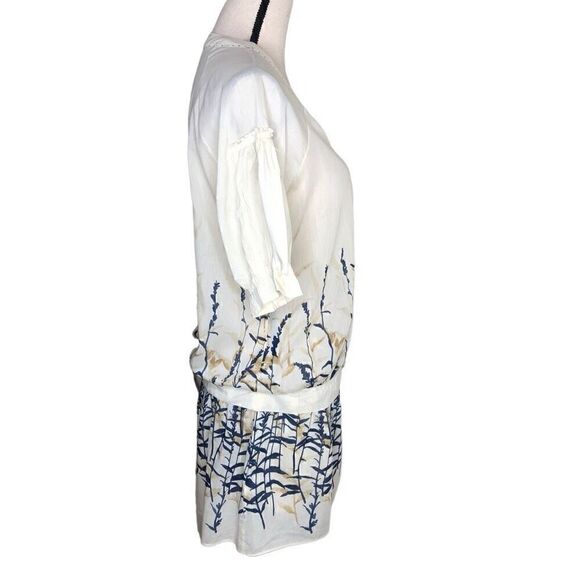 BCBGMAXAZRIA Cotton and Silk Wrap, Vintage Inspired Top Size S - Picture 2 of 16